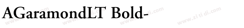 AGaramondLT Bold字体转换
